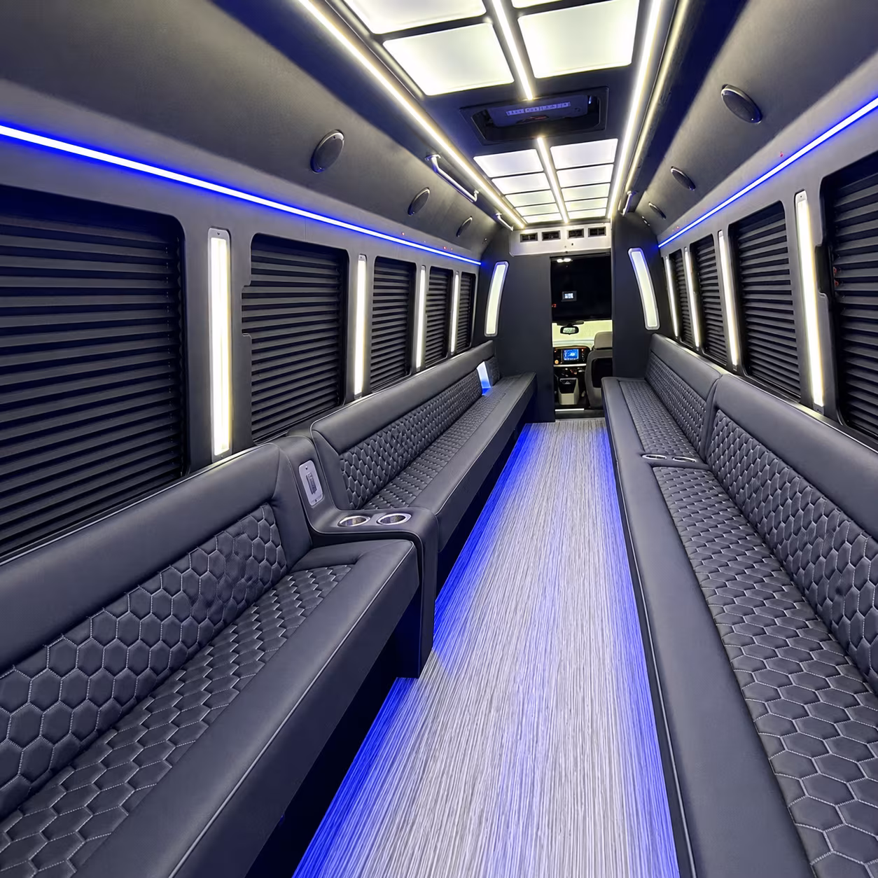 salem party bus rental interior